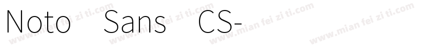 Noto Sans CS字体转换